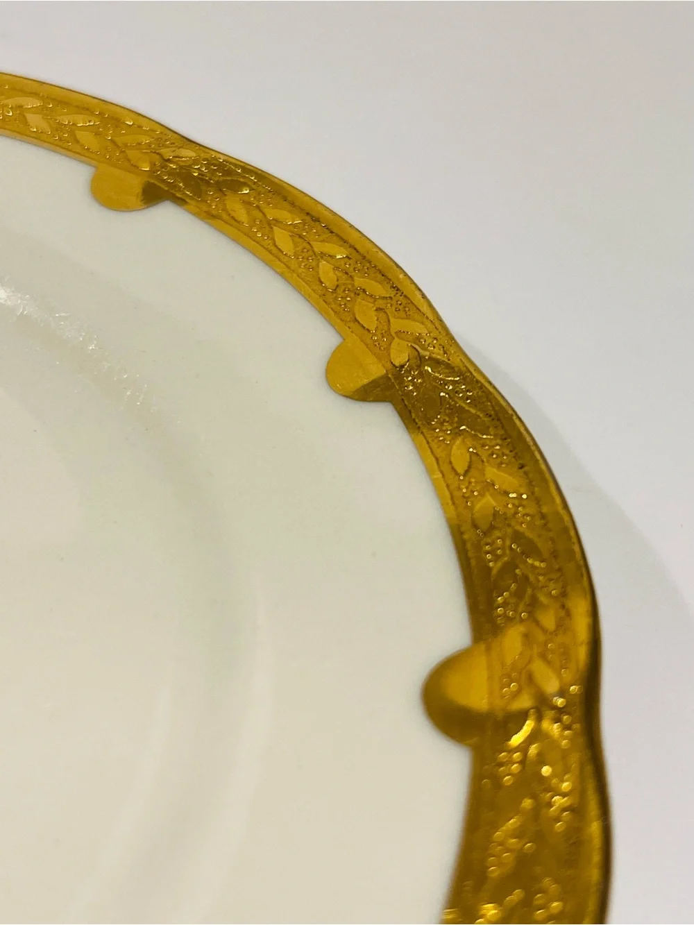 Antique Theodore Haviland New York America Gold Encrusted 6 Bread & Butter Plate